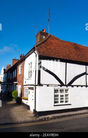 Bâtiments de style Tudor, High Street, Old Amersham, Buckinghamshire, Royaume-Uni Banque D'Images