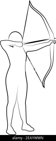 Icône de tir à l'arc cible d'un ensemble. Illustration vectorielle EPS 10 Illustration de Vecteur