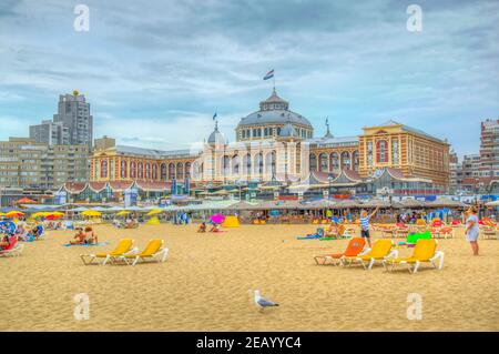 LA HAYE, PAYS-BAS, 7 AOÛT 2018 : Kurhaus à Scheveningen, pays-Bas Banque D'Images