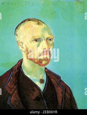 Autoportrait de Vincent Van Gogh dédié à Paul Gauguin 1880 Banque D'Images