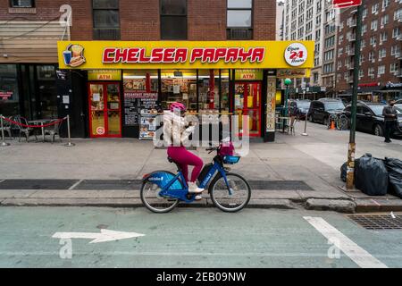 Chelsea Papaya à Chelsea à New York le samedi 30 janvier 2021. (© Richard B. Levine) Banque D'Images