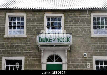 Duke of York public House à Elton près de Winster qui Est sur l'inventaire national de l'historique pub Interiors Banque D'Images