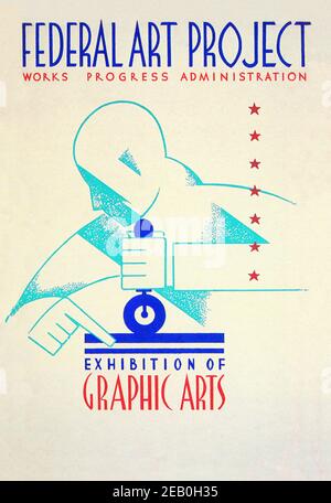 Projet d'art fédéral : Exposition d'Arts Graphiques Banque D'Images