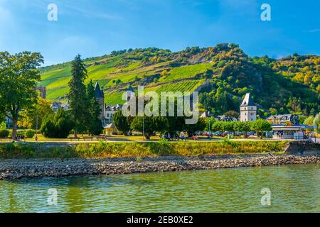BACHARACH, ALLEMAGNE, 16 AOÛT 2018 : ville de Bacharach en Allemagne Banque D'Images