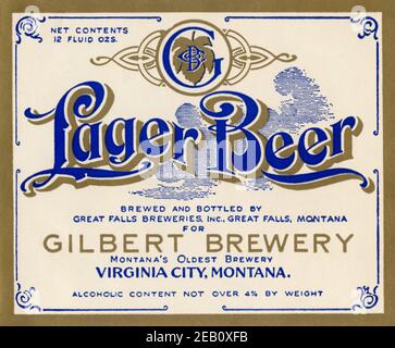 Lager Beer Brewery Gilbert Banque D'Images