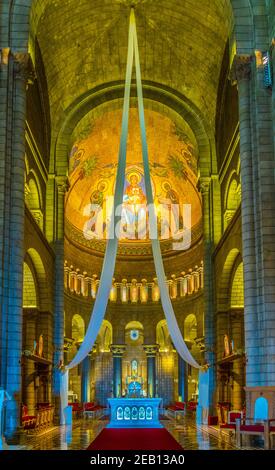 MONACO, MONACO, 14 JUIN 2017 : intérieur de la cathédrale Saint-Nicolas de Monaco Banque D'Images