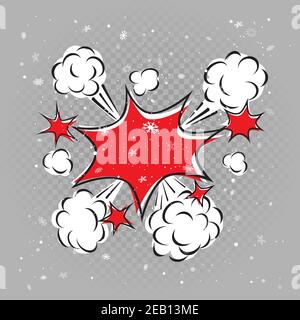 Explosion de neige en hiver Illustration de Vecteur
