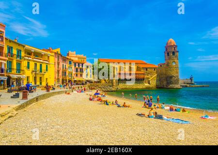 COLLIOURE, FRANCE, 26 JUIN 2017 : Église notre-Dame des Anges à Collioure, France Banque D'Images