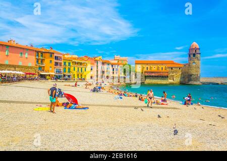 COLLIOURE, FRANCE, 26 JUIN 2017 : Église notre-Dame des Anges à Collioure, France Banque D'Images