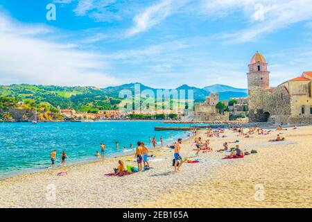 COLLIOURE, FRANCE, 26 JUIN 2017 : Église notre-Dame des Anges à Collioure, France Banque D'Images