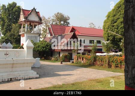 Buddhist Temple (Wat Phra Kaew Don Tao) à Lampang (Thaïlande) Banque D'Images