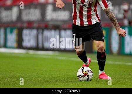 Bilbao, pays basque, Espagne. 11 février 2021. Pendant le match de demi-finale de Copa del Rey entre Athletic Club et Levante au stade de San Mames. Crédit : EDU Del Fresno/ZUMA Wire/Alamy Live News Banque D'Images