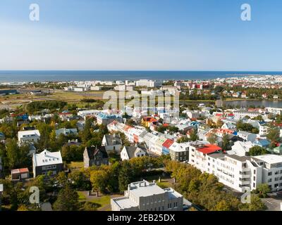 La ville de Reykjavik Banque D'Images