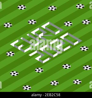 Bannière euro 2020 pour les présentations Web Illustration de Vecteur