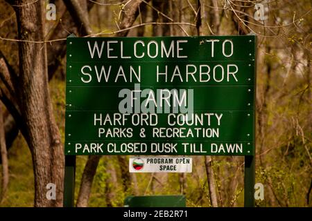 Swan Harbour Farm, Hartford County Department of Parks and Recreation, Havre de Grace, Maryland, États-Unis Banque D'Images