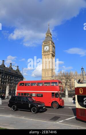 Londres, Royaume-Uni - 23 avril 2016 : visite de Big Ben à Londres, au Royaume-Uni. Londres est la ville la plus peuplée de la région métropolitaine et de l'Union Européenne avec 9,7 Banque D'Images