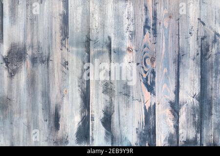 Rétro délavé gris clair peinture arrière-plan en bois. Toile de fond peinte en gris patiné. Texture en bois. Banque D'Images