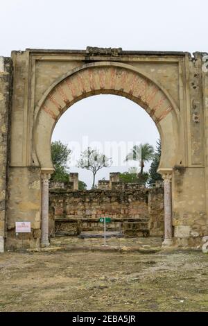 Cordoue, Espagne - 31 janvier 2021 : les ruines de la cité-palais de Medina Zahara à Cordoue Banque D'Images