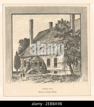 Gunston Hall, domicile de George Mason Banque D'Images
