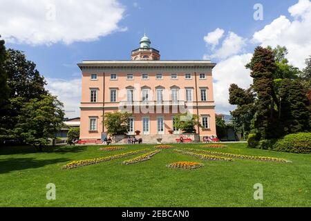 Lugano, Suisse - 21 mai 2018 : Villa Ciani et le parc botanique Banque D'Images