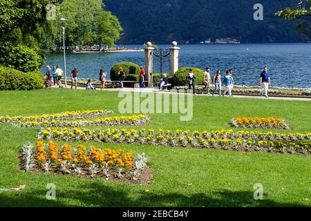 Lugano, Suisse - 21 mai 2018 : Villa Ciani et le parc botanique Banque D'Images