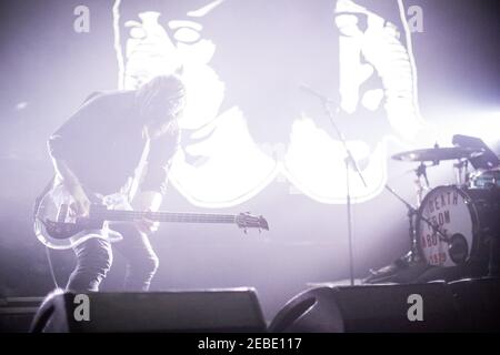 Duo de rock canadien mort de plus de 1979 vivent sur scène À la O2 Brixton Academy de Londres Banque D'Images