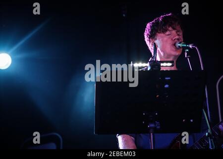 Thurston Moore et son groupe sur la scène Concorde 2 À Brighton dans le cadre du festival Great Escape 2015 Banque D'Images