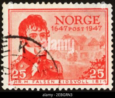 NOR 1947 MiNr0326 pm B002a. Banque D'Images