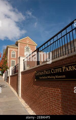 Captain Paul Cuffe Park Musée baleinière de New Bedford ma Banque D'Images