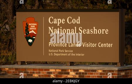 Cape Cod National Seahore province terres sentiers Provincetown Massachusetts Banque D'Images