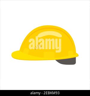 Icône casque de construction. Illustration de Vecteur
