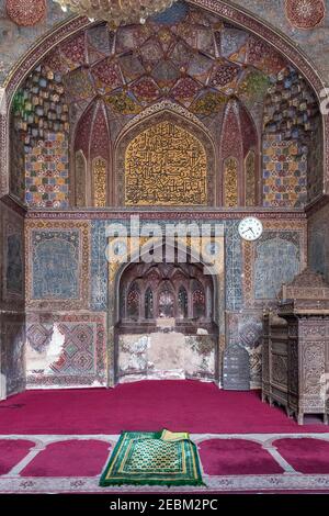 La mosquée Wazir Khan, Lahore, Punjab, Pakistan Banque D'Images