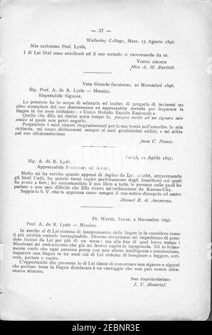 Nuova edizione aumentata e riveduta dell'unico metodo accélérazionale per imparare a parlare, leggere e scrivere la lingua tedesca - 037. Banque D'Images