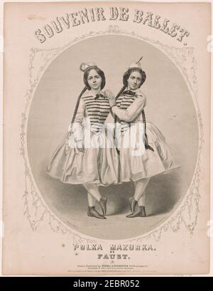 Souvenir de ballet, polka mazurka de Faust Banque D'Images