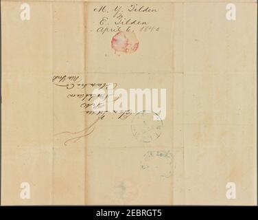 Tilden, Elam, 1840 janv.-avr Banque D'Images