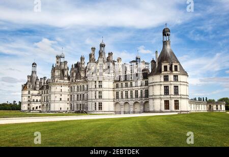 grands châteaux d'europe château français chambord terminé 1547 Banque D'Images