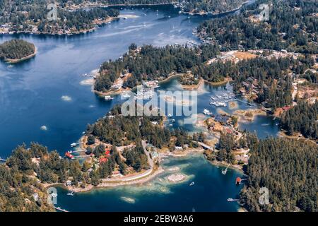 Sunshine Coast, Colombie-Britannique, Canada. Banque D'Images