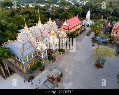 SOC Trang province, Vietnam - 6 février 2021 : le plus grand Bouddha couché du Vietnam à la Pagode SomRong dans la province de SOC Trang, Vietnam Banque D'Images