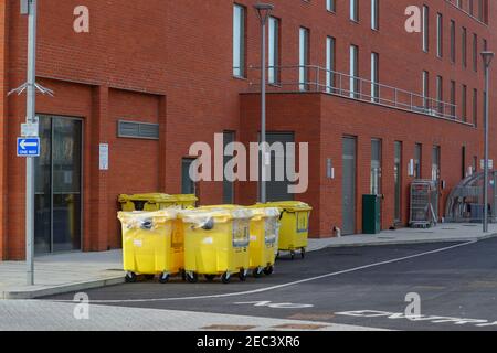 L'hôtel ibis Styles Heathrow East de Hounslow, Londres, est en train d'être conçu pour être utilisé comme hôtel de quarantaine désigné par le gouvernement lorsque le programme entrera en vigueur lundi. Les ressortissants du Royaume-Uni ou les résidents revenant en Angleterre à partir de 33 pays de la « liste d » devront passer 10 jours en quarantaine à leur arrivée. Date de la photo: Samedi 13 février 2021. Banque D'Images