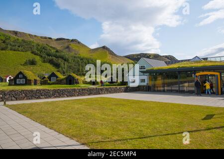 Skogar Islande - août 12. 2019: Musée folklorique de Skogar dans le sud de l'Islande Banque D'Images