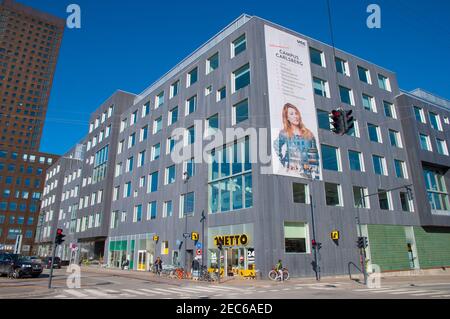 Copenhague Danemark - mars 17. 2018: Bâtiment du Collège universitaire de Copenhague Banque D'Images