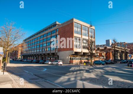 Copenhague Danemark - mars 17. 2018: Bâtiment dans le quartier de Vesterbro Banque D'Images