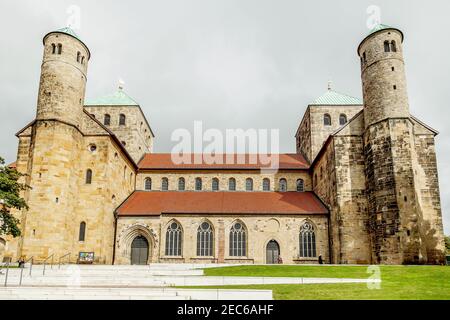 Église Sankt Michael ou Michaeliskirche à Hildesheim, Allemagne. Banque D'Images