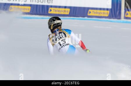 Olympia delle Tofane, Cortina (BL), Italie, 13 février 2021, GUT-BEHRAMI Lara (SUI) Médaille de bronze lors des Championnats du monde DE SKI alpin 2021 FIS - descente - femmes, course de ski alpin - photo Sergio Bisi / LM Banque D'Images