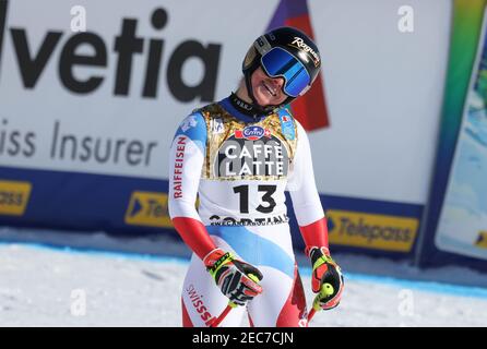 Cortina (BL, Italie. 13 février 2021. Cortina (BL), Italie, Olympia delle Tofane, 13 février 2021, MÉDAILLE de bronze GUT-BEHRAMI Lara (SUI). En 2021 FIS Championnats du monde DE SKI alpin - descente - femmes - course de ski alpin crédit: Sergio Bisi/LPS/ZUMA Wire/Alay Live News Banque D'Images