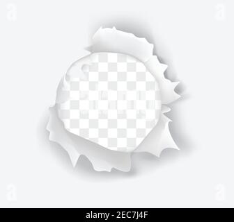 Trou de papier vierge. Illustration vectorielle Illustration de Vecteur