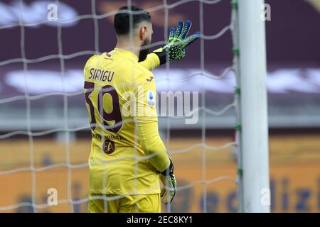 Salvatore Sirigu (Torino FC) pendant le Torino FC vs Genoa CFC, football italien série A match à Turin, Italie. , . Février 13 2021 (photo d'IPA/Sipa USA) crédit: SIPA USA/Alay Live News Banque D'Images