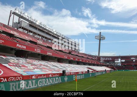 Vue générale pendant le championnat d'Espagne la Liga football match entre Grenade CF et Atletico de Madrid le 13 février 2021 au stade Nuevo los Carmenes à Grenade, Espagne - photo Irina R Hipolito / Espagne DPPI / DPPI / LM Banque D'Images