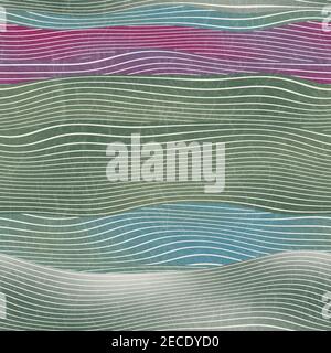 Motif paysage naturel sans couture pour l'impression Banque D'Images