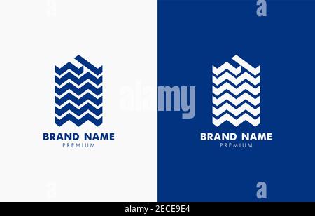 Lettre F Tower Real Estate logo modèle vectoriel adapté à l'identité résidentielle, immobilière, de marque de propriété Illustration de Vecteur